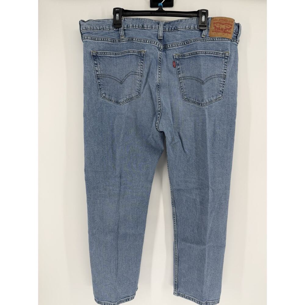 Levi's 502 Jeans Mens 44x30 Light Wash Blue Regular Denim - Picture 5 of 9